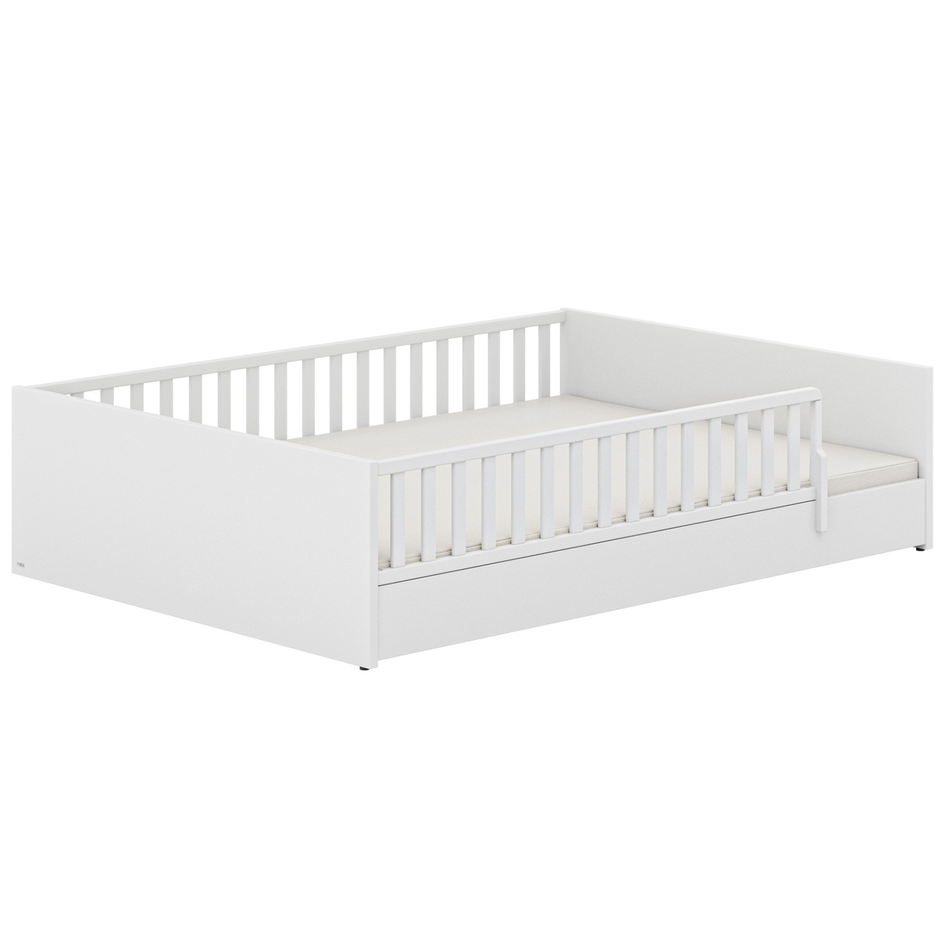 Bett Little Flo Weiss, 140 x 200 cm