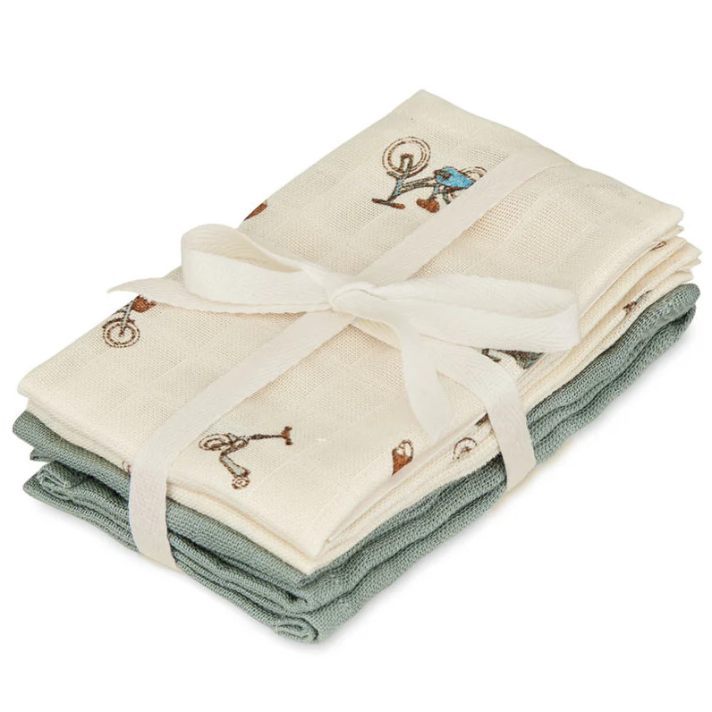 Waschlappen Bicycles 4er Set