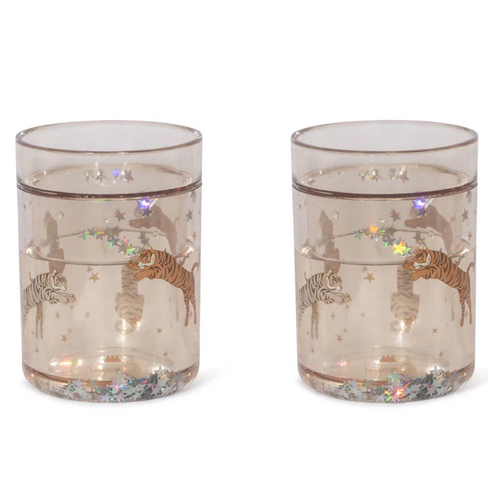 Becher 2er Set Roar mit Glitzer
