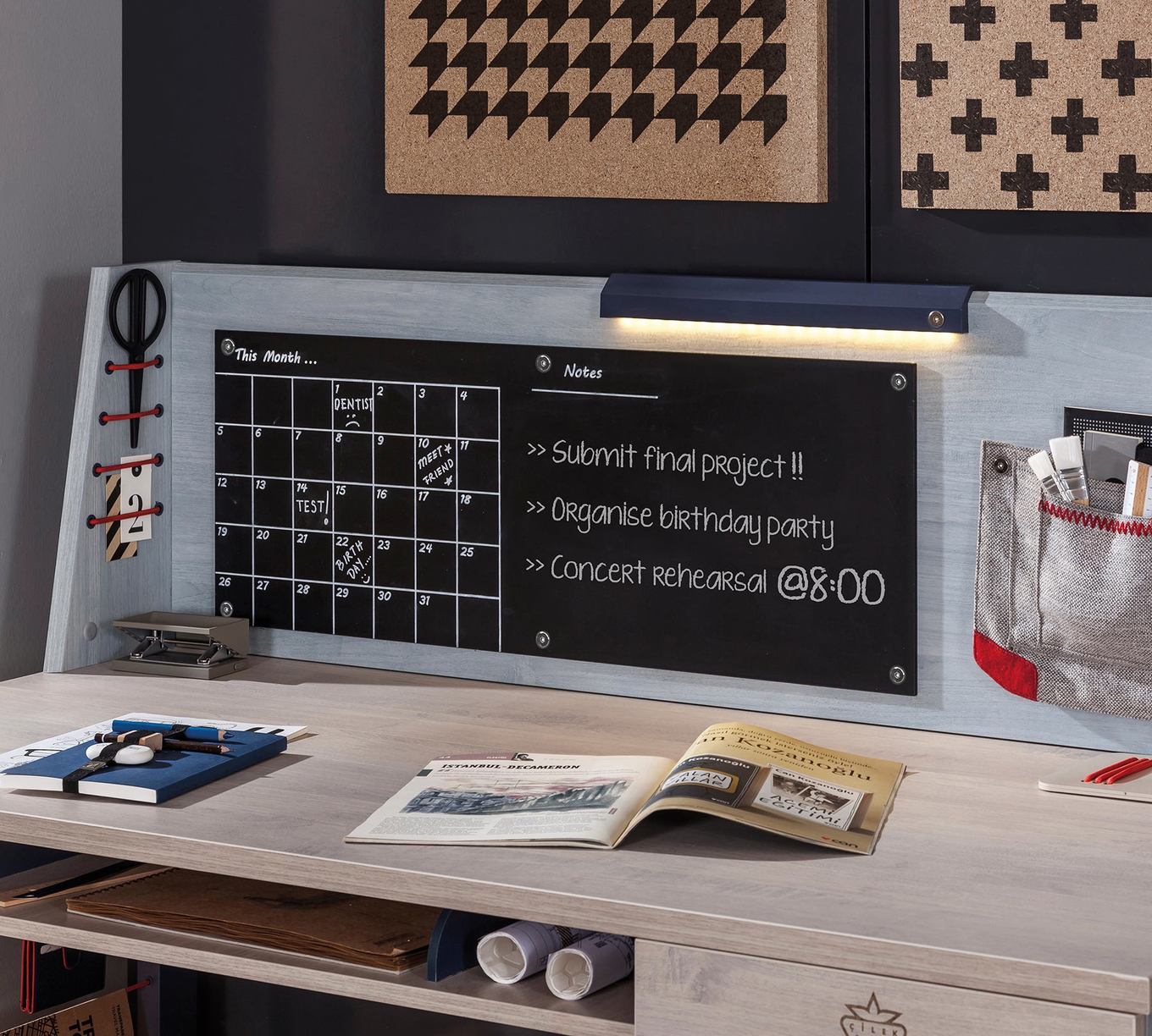 Schreibtischaufsatz Trio Gross 4