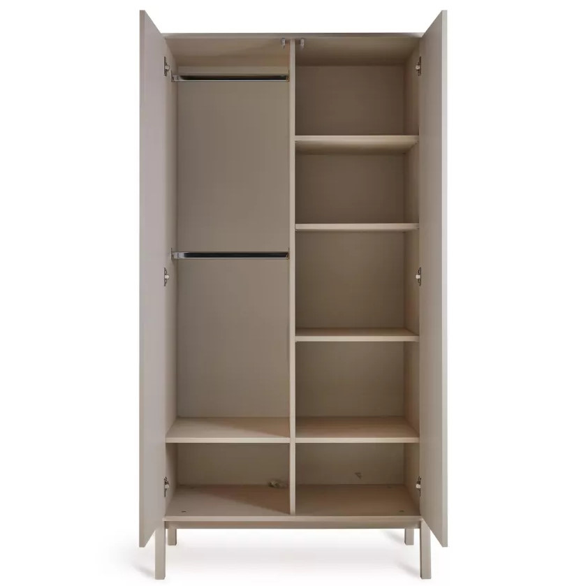 Kleiderschrank Ashi 2-türig, Clay 3