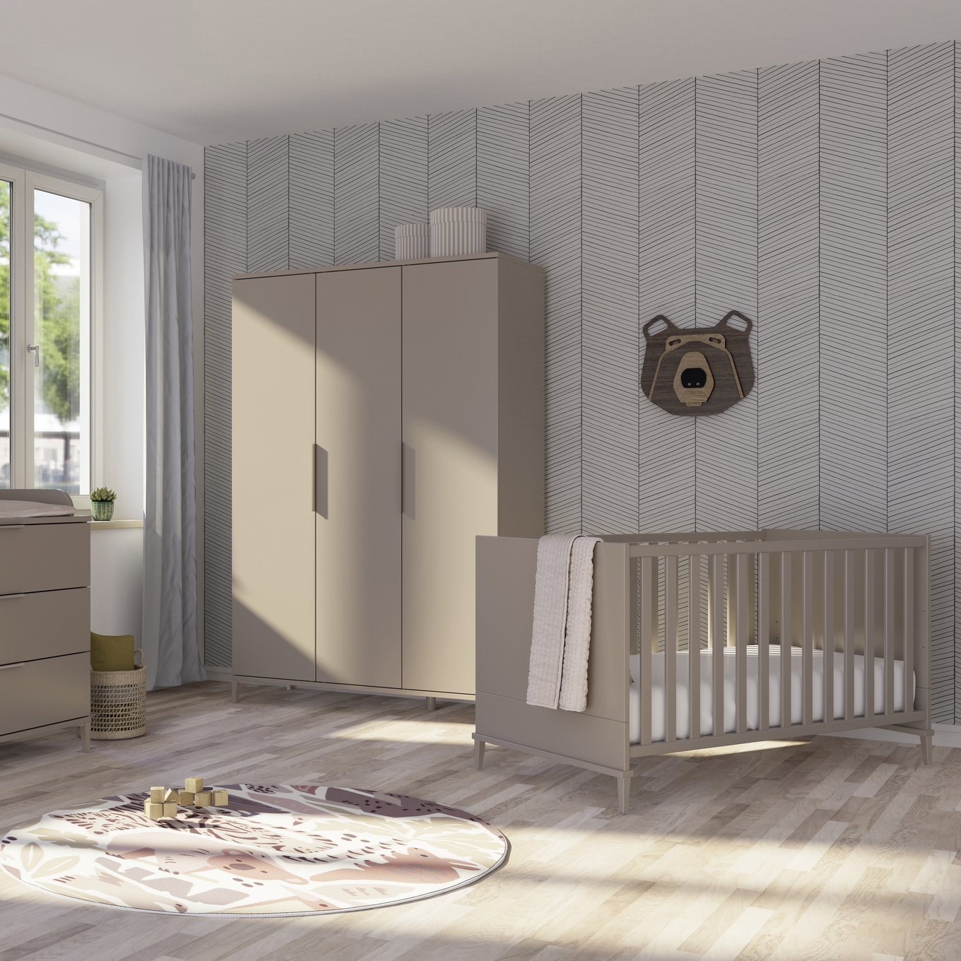 Kleiderschrank Brother Stu Yuny 3-türig 3