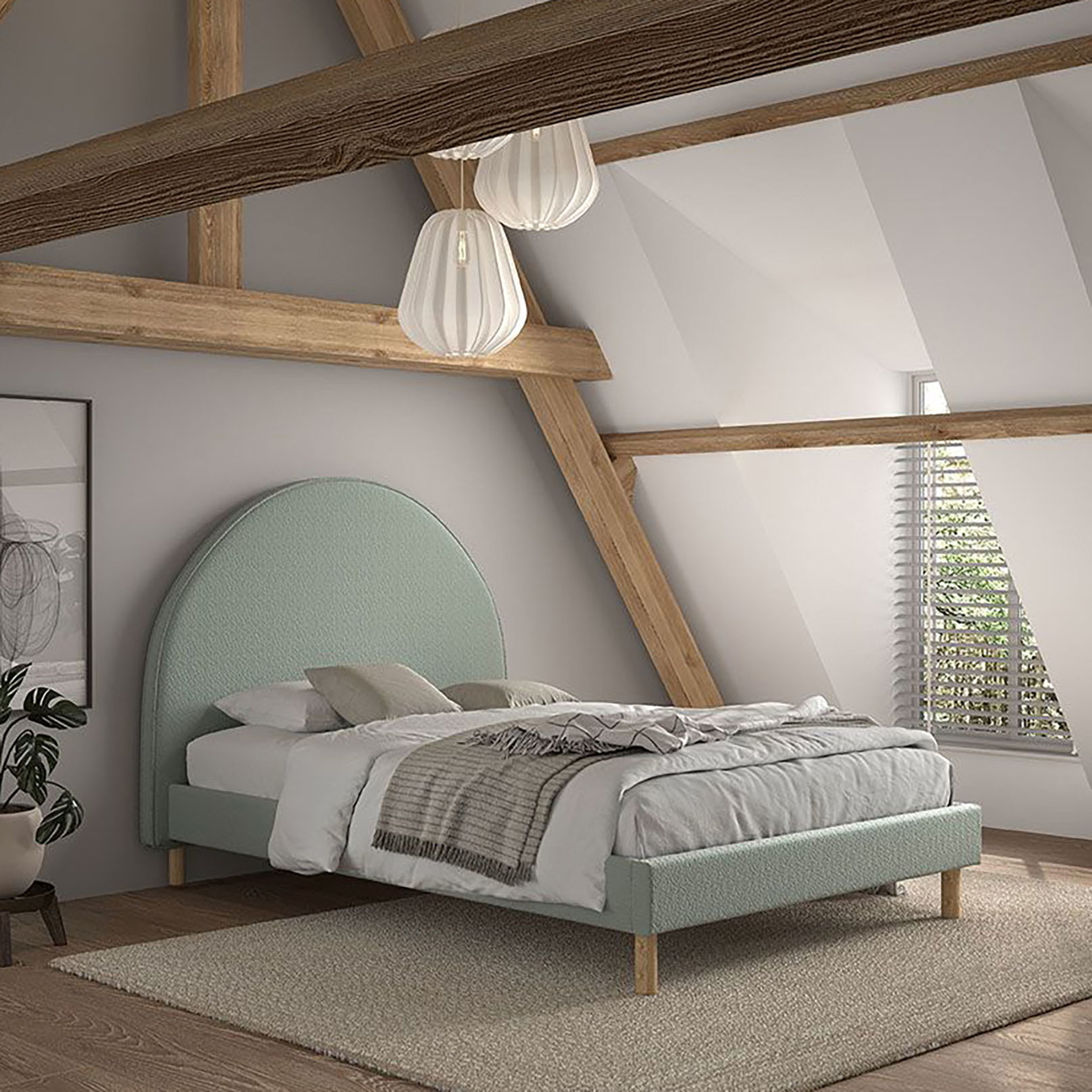 Bett Moon Mint, 140 x 200 cm #2