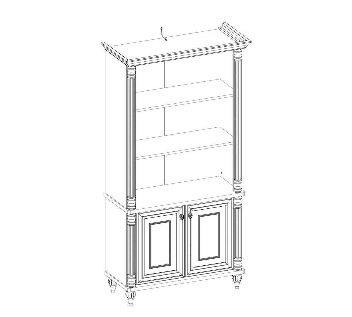 Bücherregal Romantic Gross 4