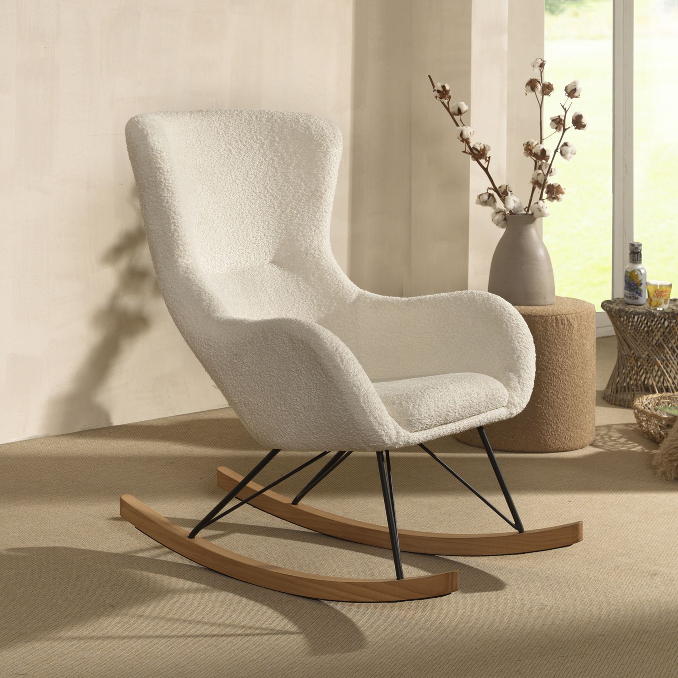 Schaukelstuhl Rocky Creme #2