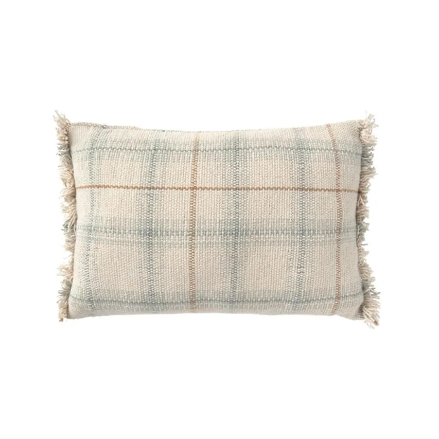 Dekokissen Tartan / Karo Blau