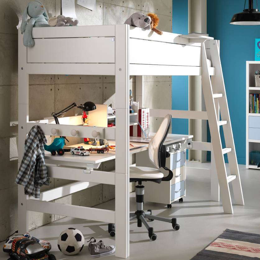 Grosse Schreibplatte für Hochbett Weiss #2