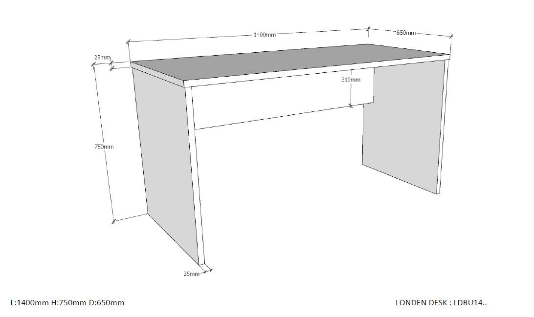 Kinderzimmer London 7-teilig Set Anthrazit, 2 12