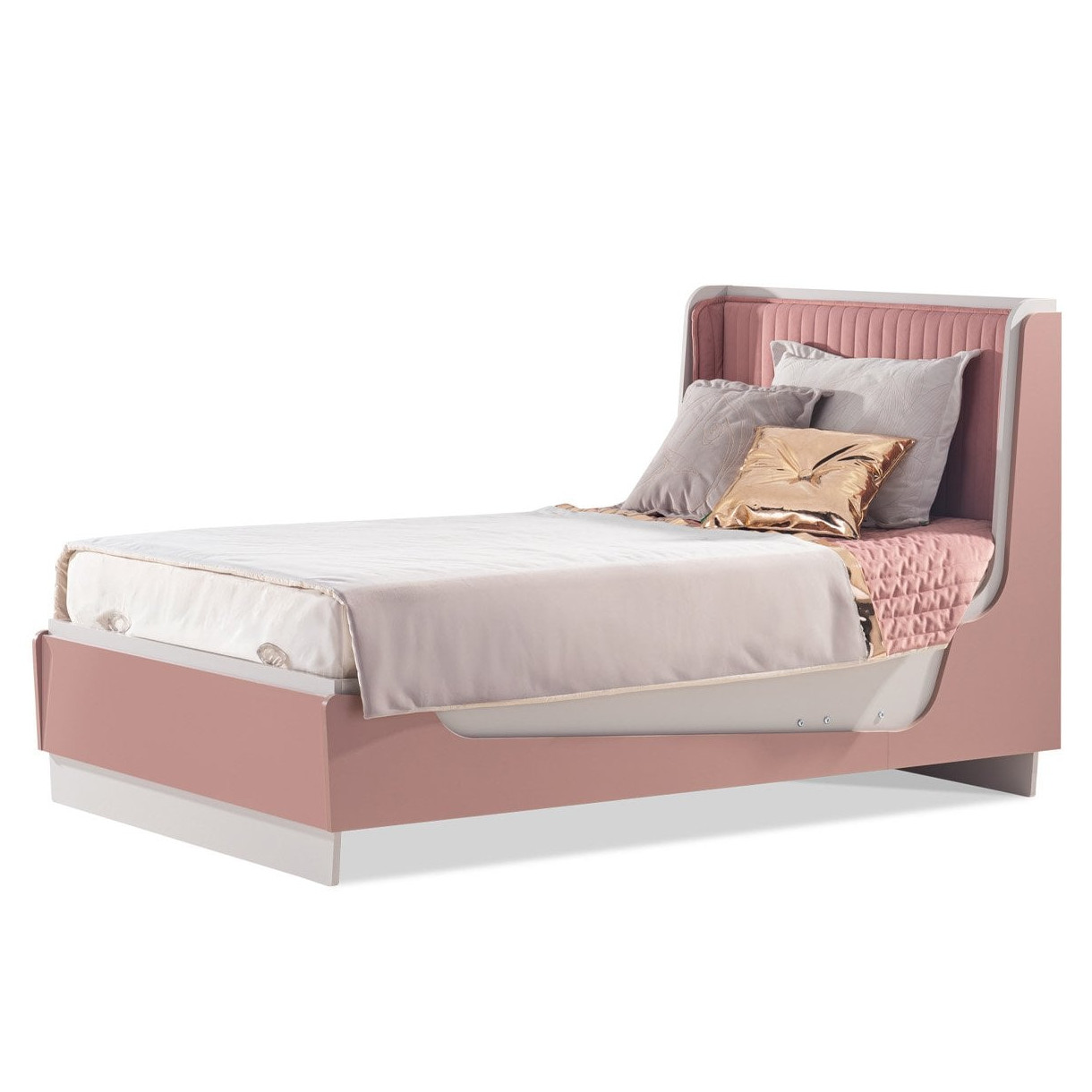 Bett Estella mit Stauraum, 120 x 200 cm