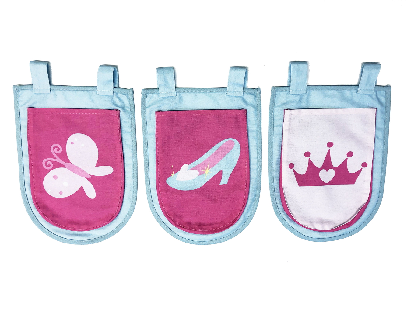 Halbhohes Bett Princess Weiss, mit Spielvorhang und Betttaschen 5