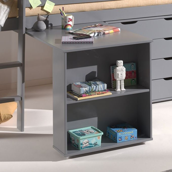 Schreibtisch für das Halbhohe Bett Pino Grau #2
