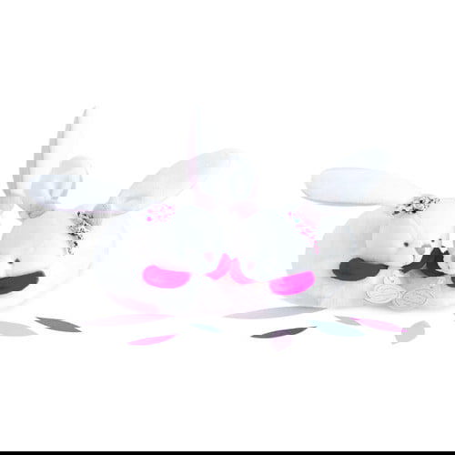 Füsslinge mit Rassel Hase Kirsche 3