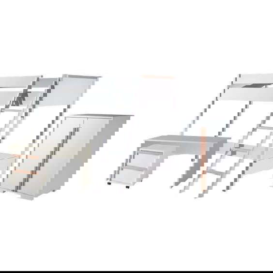 Halbhohes Bett London 4-teilig Set