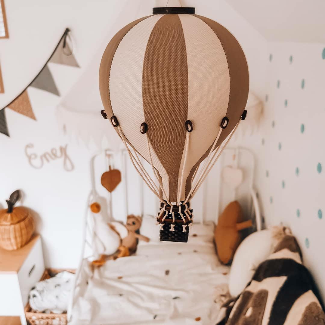 Deko Heissluftballon Braun Hellbraun L #2