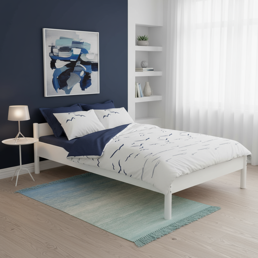 Bett Ylvie II Weiss, 120 x 200 cm 3