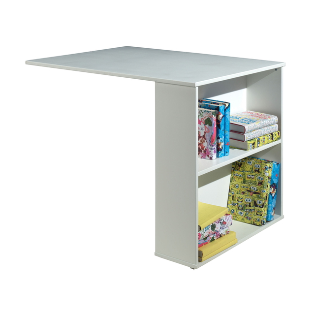 Schreibtisch für das Halbhohe Bett Pino Weiss