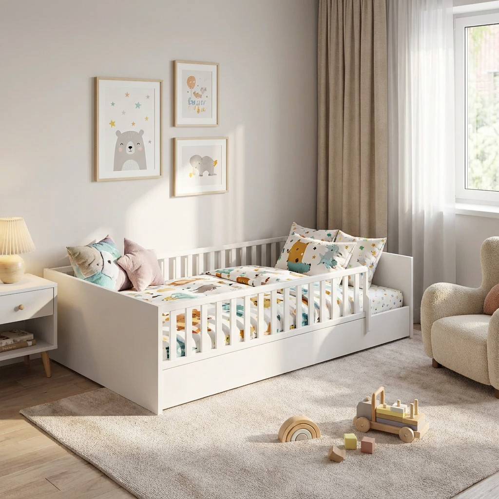 Bett Little Flo Komfort Set Weiss, 90 x 200 cm #2