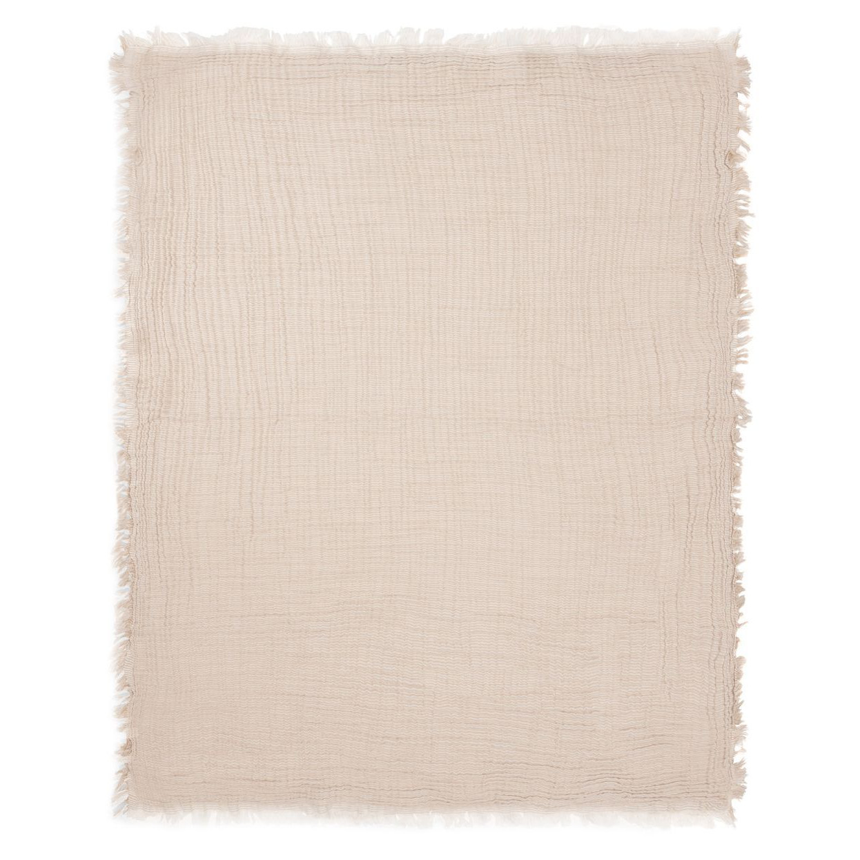 Babydecke Fringe Stripe Biscuit 4