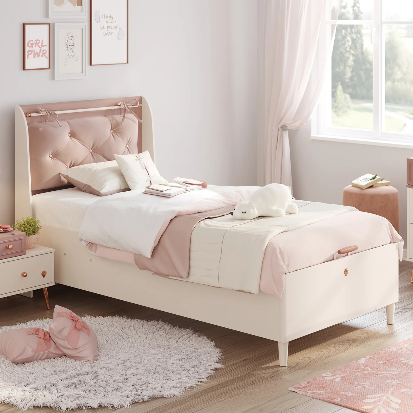 Bett Elegance mit Kopfteil, mit Stauraum, 120 x 200 cm #2