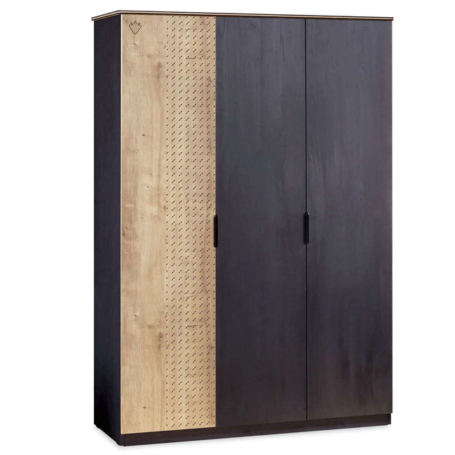 Kleiderschrank Black 3-türig