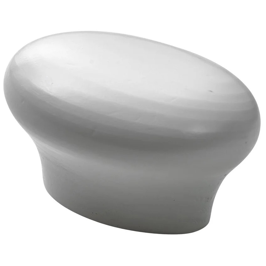 Ovaler Holzgriff Weiss