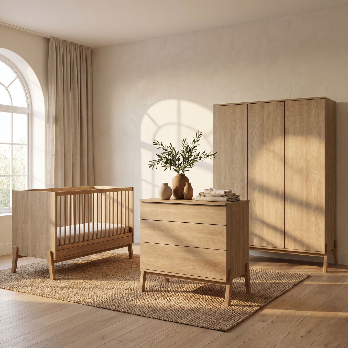 Babyzimmer Ashi Set 3-teilig  Honey Ash #2