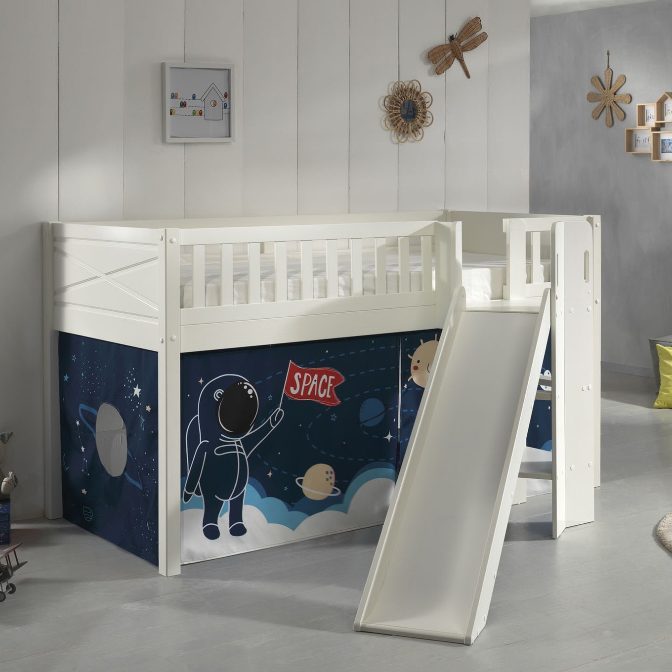 Halbhohes Bett Scott Pet Space Shuttle mit Rutsche #2