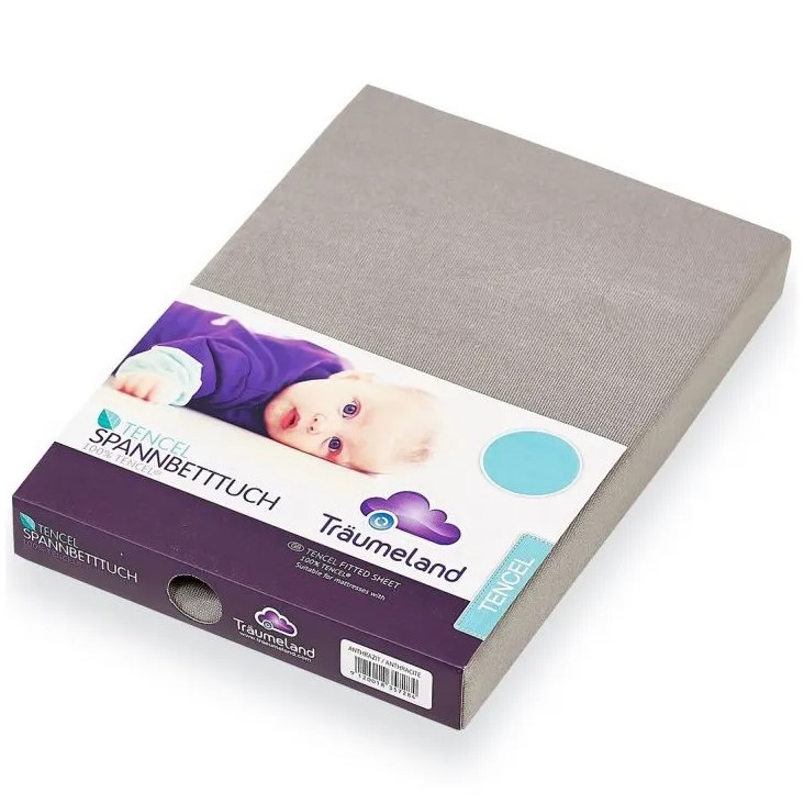 Fixleintuch Tencel Extra Hoch 60x120cm + 70x140cm Anthrazit