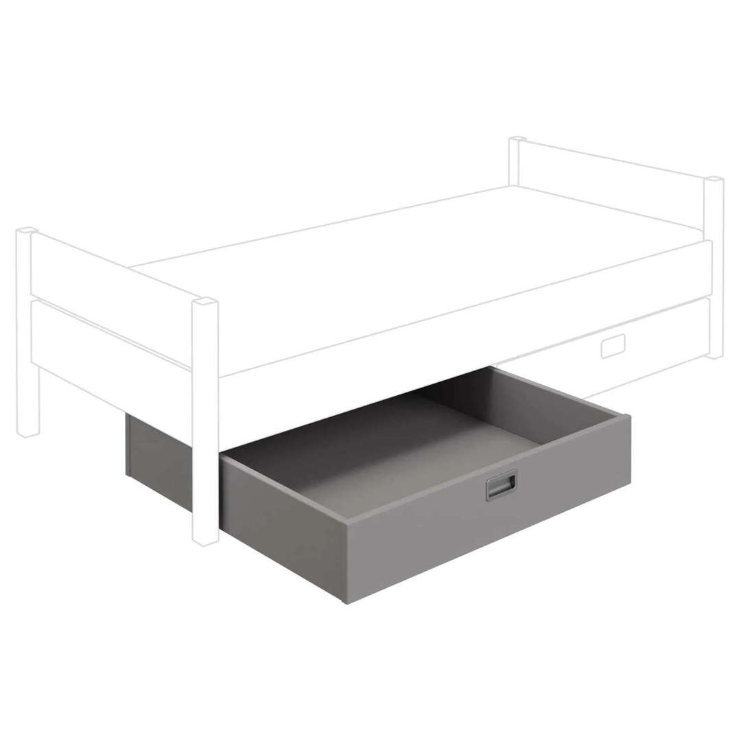 Bettschublade 1/2 Sten Schiefergrau