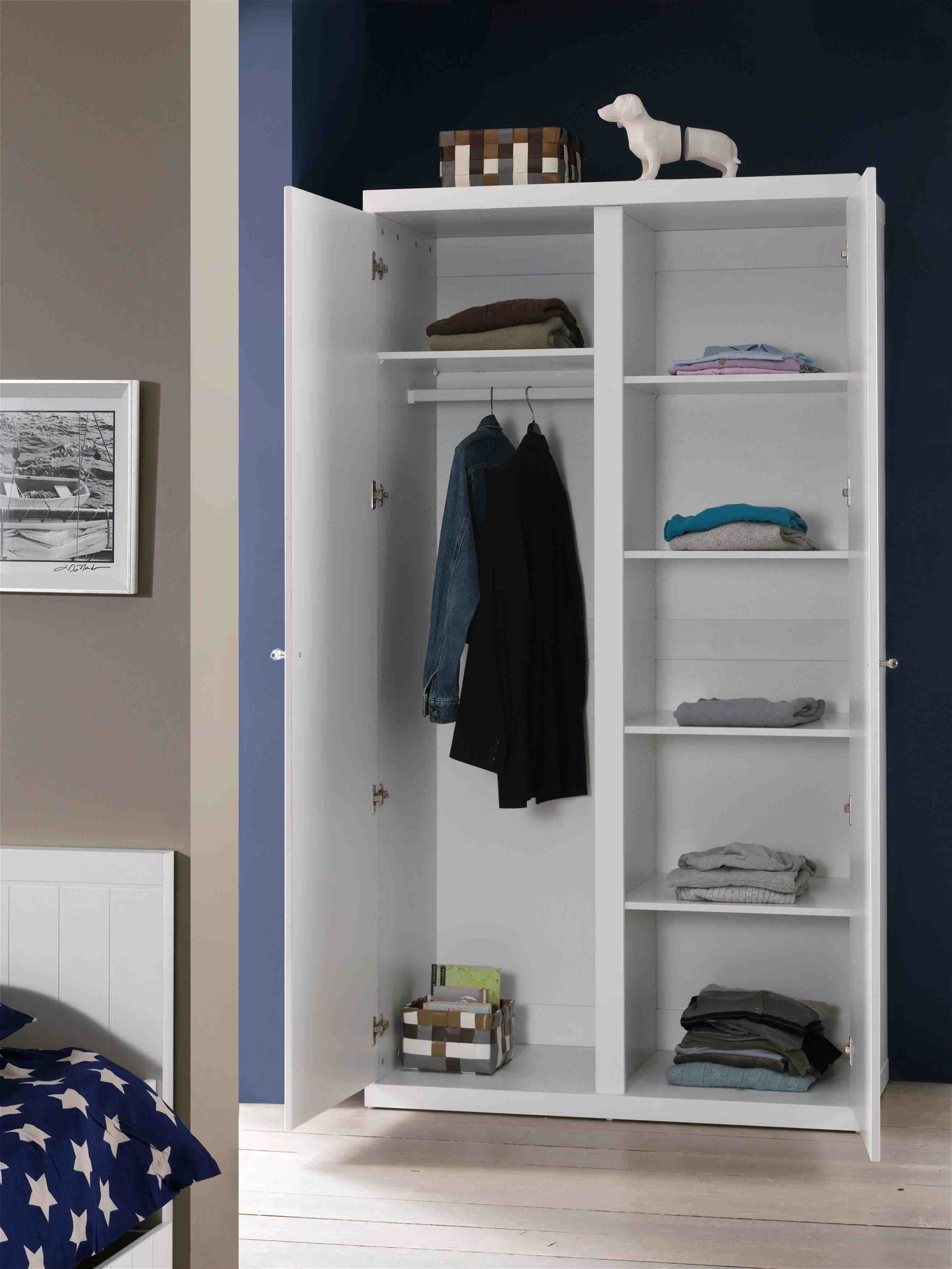Kleiderschrank Lara 2-türig 3
