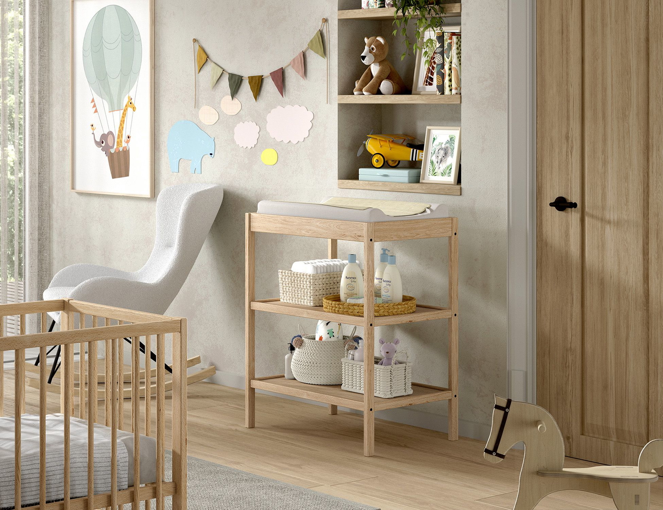 Wickeltisch Dino Holz 3