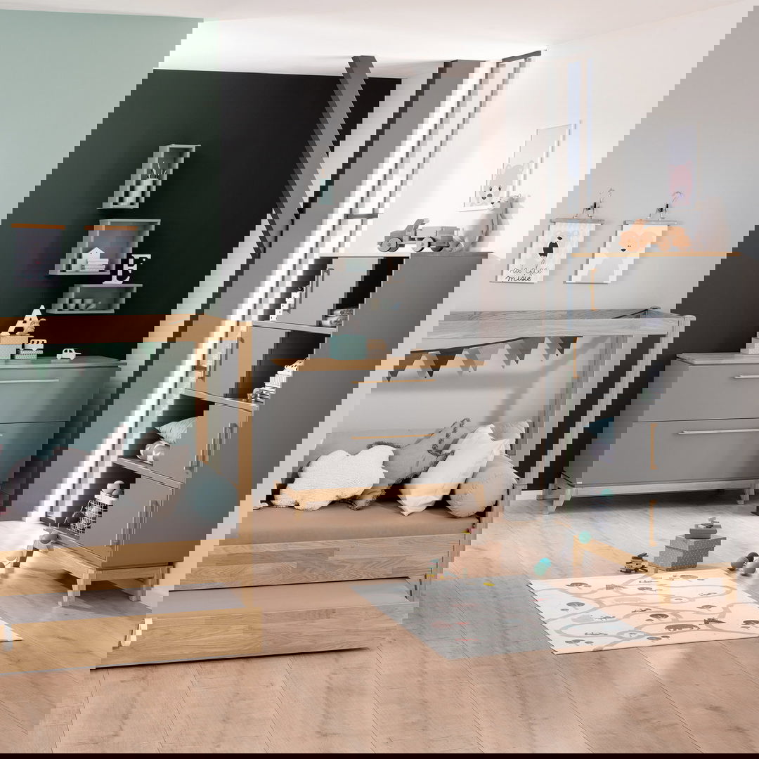 Wandregal Rechteckig Schiefergrau 3