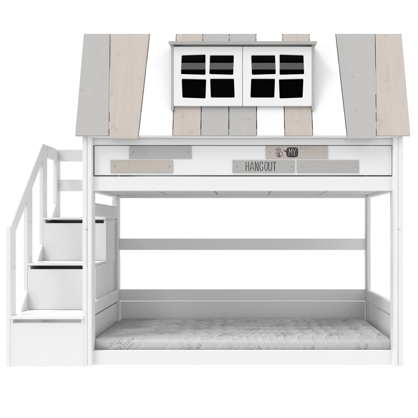 Niedriges Abenteuerbett My Hangout Rollrost, Weiss #2