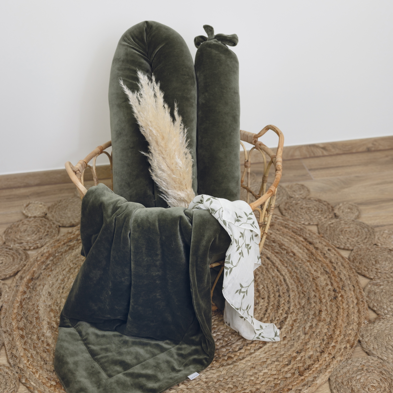 Babydecke Samt Moss #2