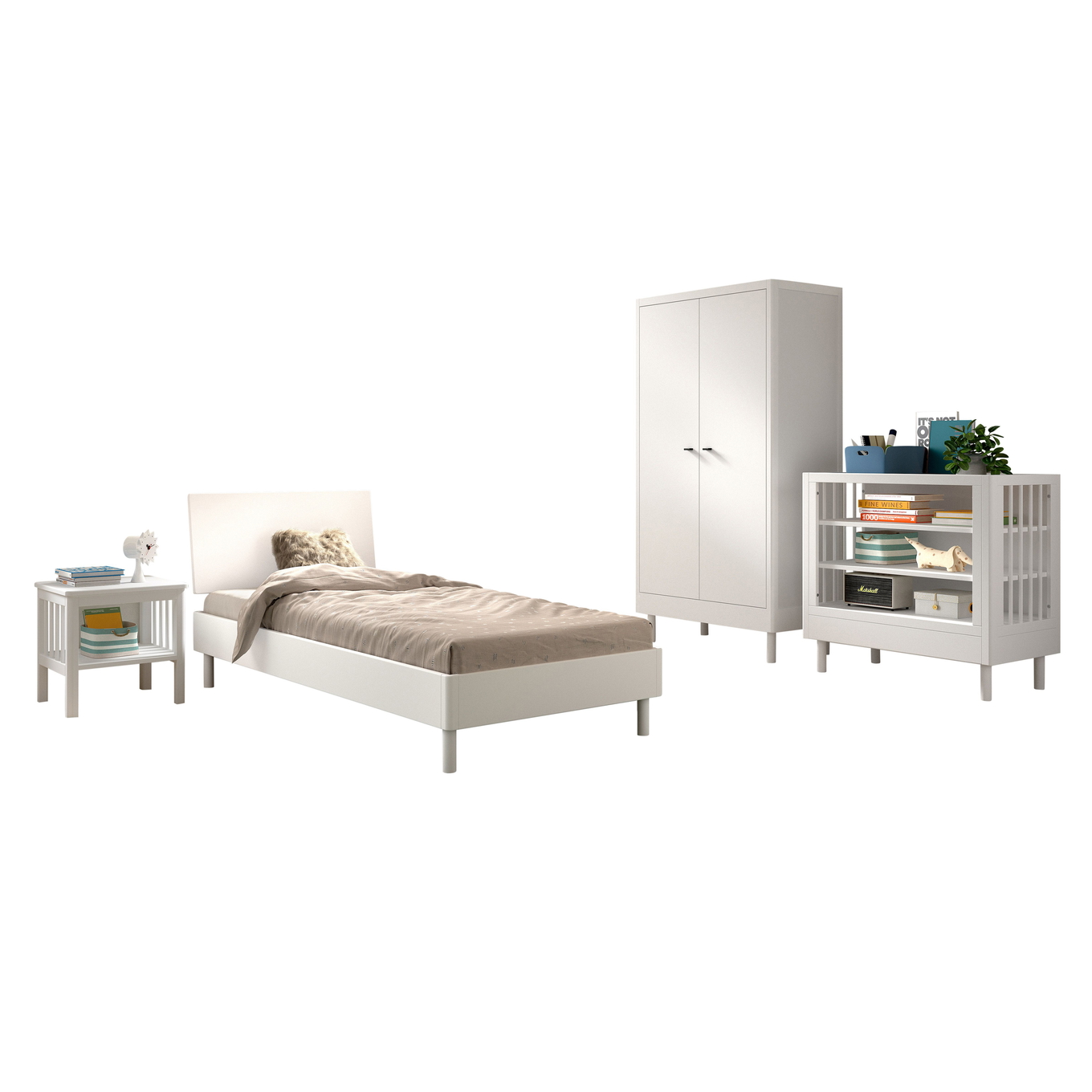 Kinderzimmer Forrest Buche 4-teilig Set B