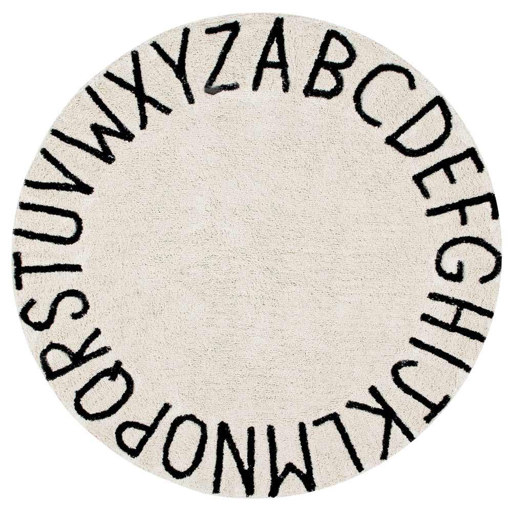 Teppich ABC Rund Creme