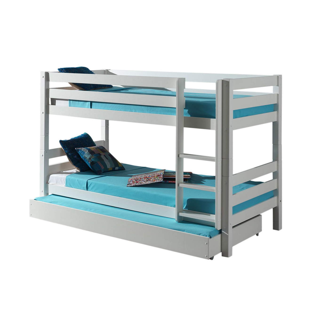 Etagenbett Pino inkl. Ausziehkasten Weiss