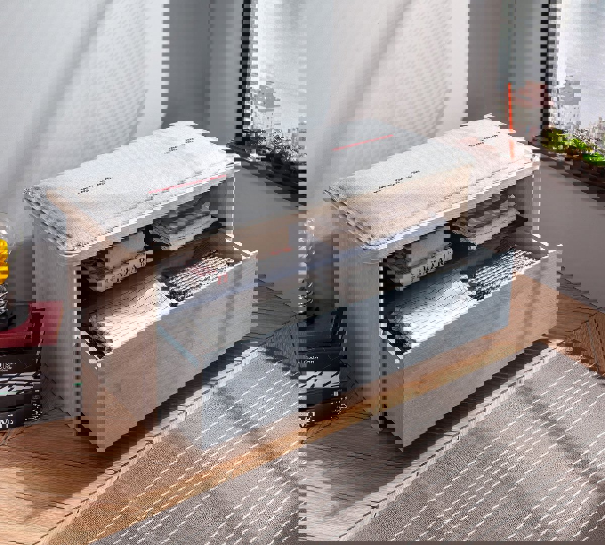 Hocker Trio mit Schublade #2