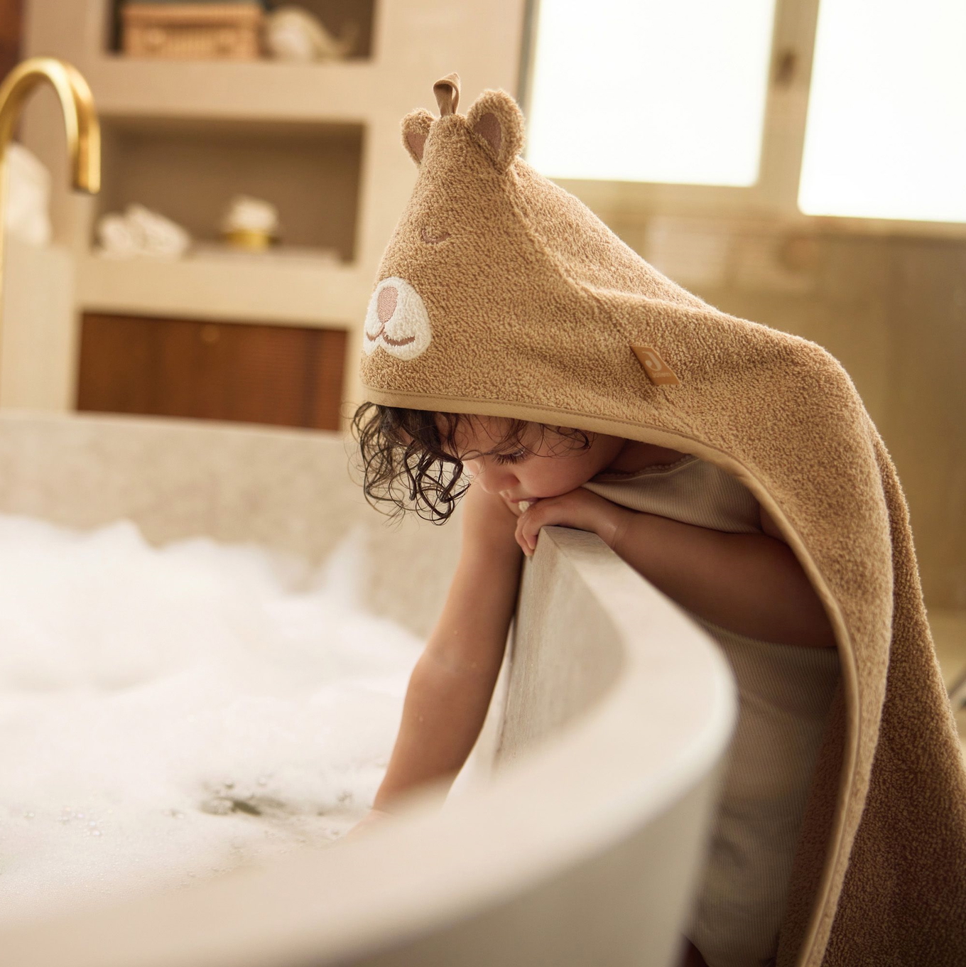 Kapuzenhandtuch Frottee Bär #2