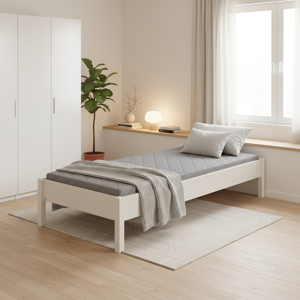 Studiobett Tiago Beige, 90 x 200 cm #2