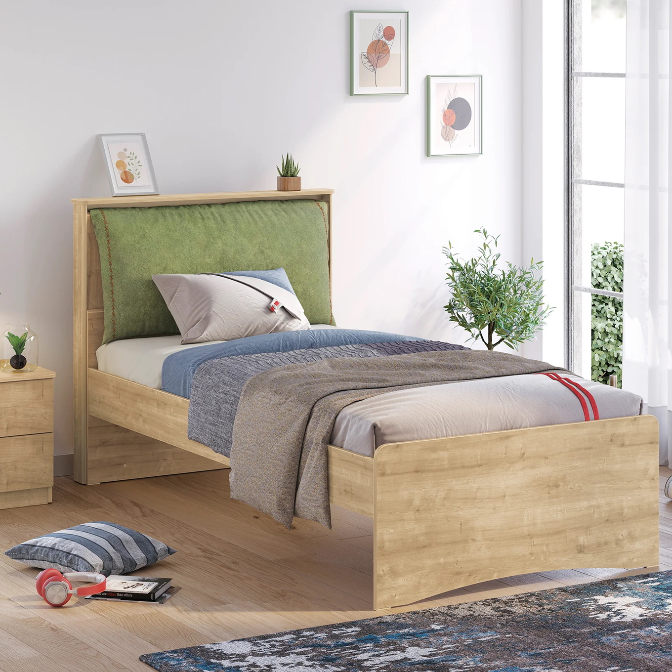 Kopfkissen für Cilek Betten Grün, 100 x 200 cm #2