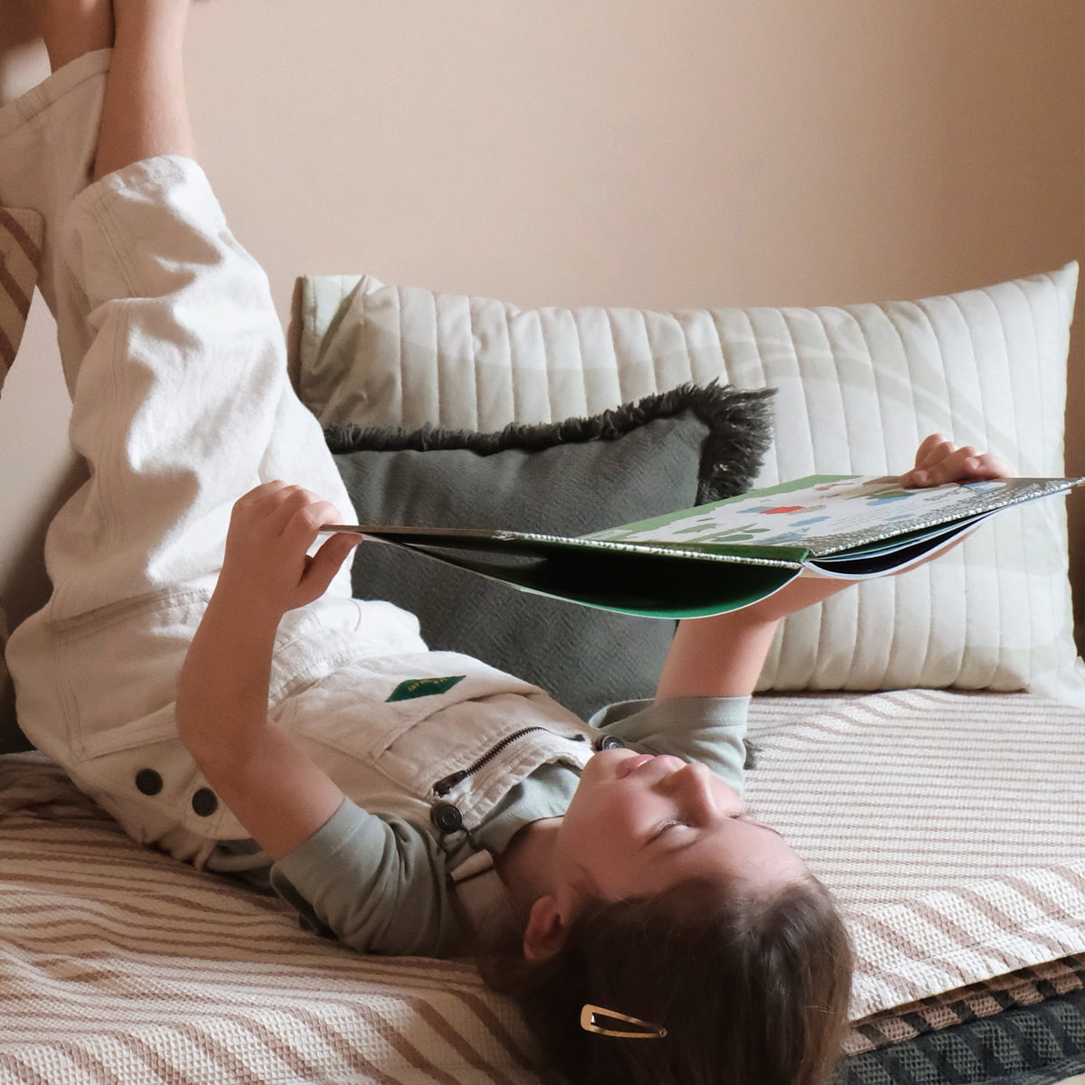 Dekokissen Landscape mit Fransen Vetiver #2