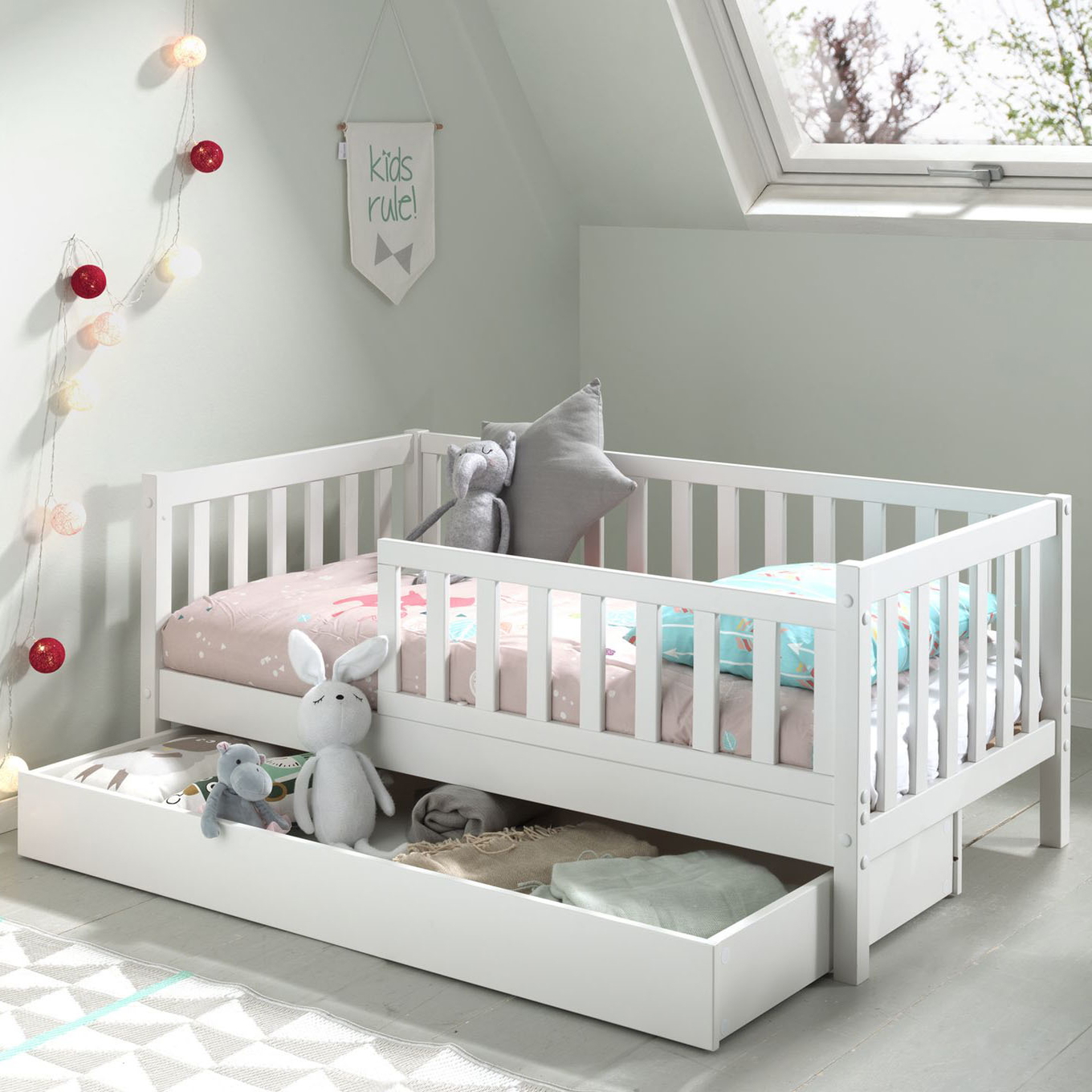 Ausziehkasten Peuterbed Weiss #2