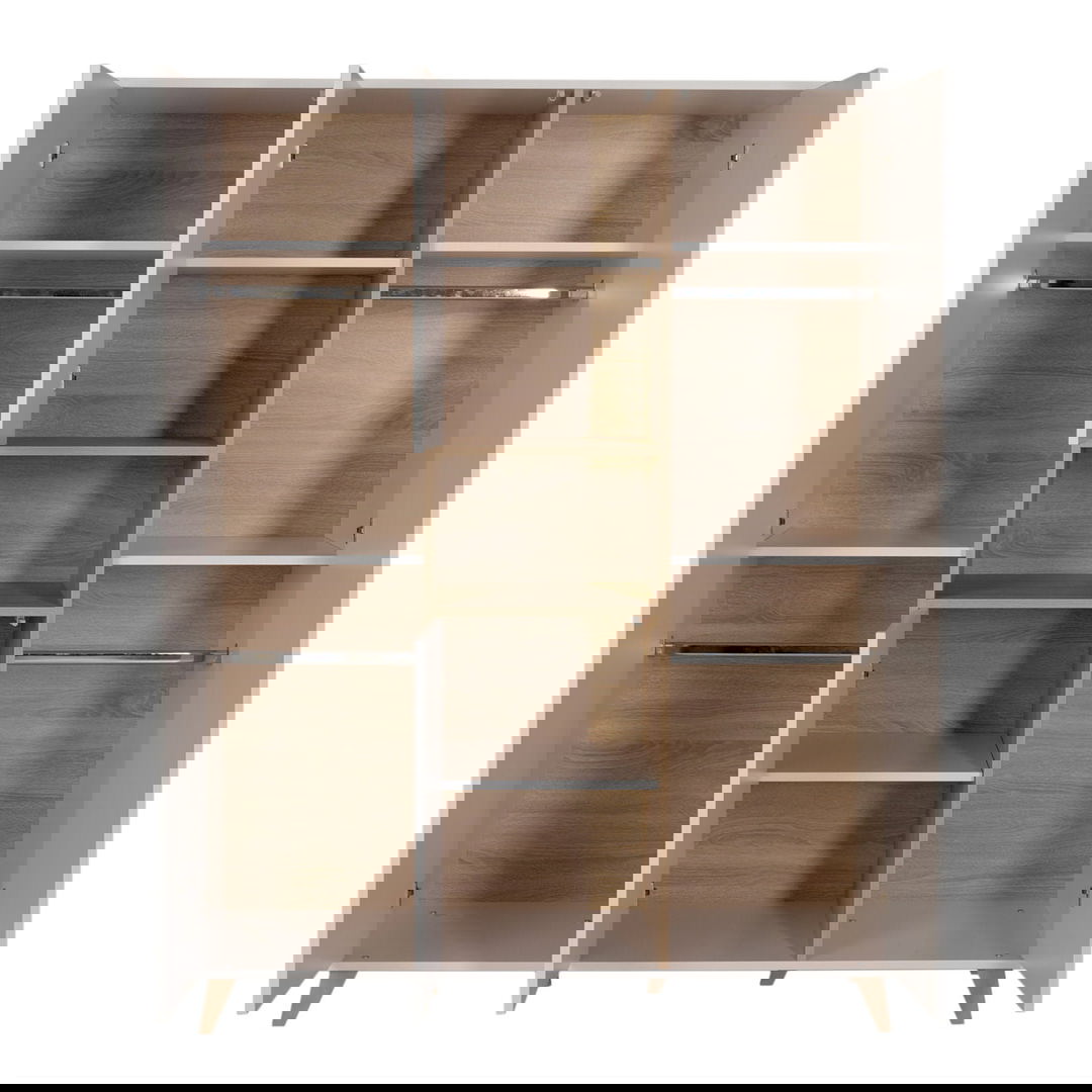 Kleiderschrank Loft Weiss, 3-türig 3