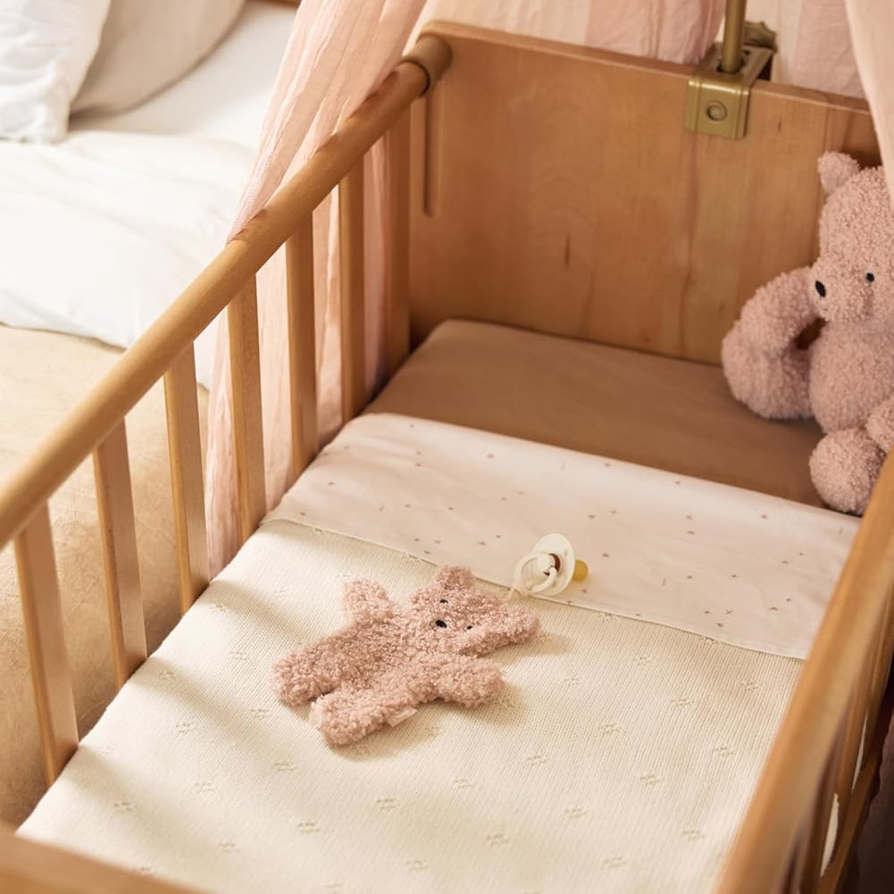 Babydecke Cosy Knit Ivory Velvet #2