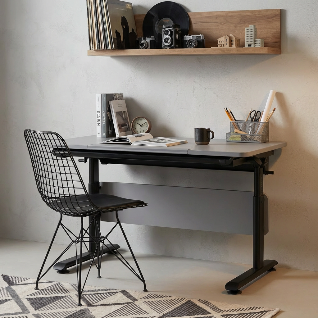 Schreibtisch Diego 120 Schwarz Grau 3