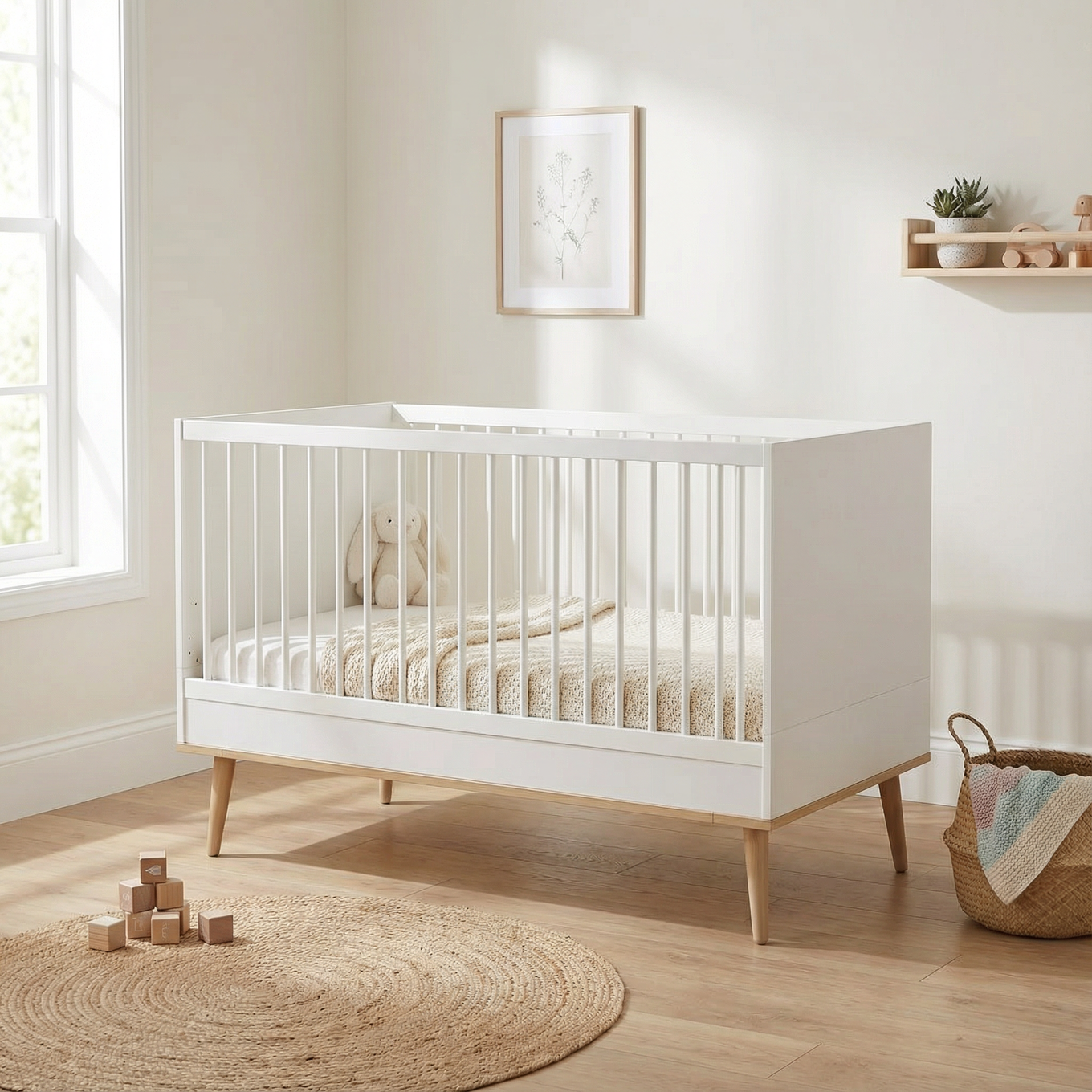 Babybett Flow Weiss 3