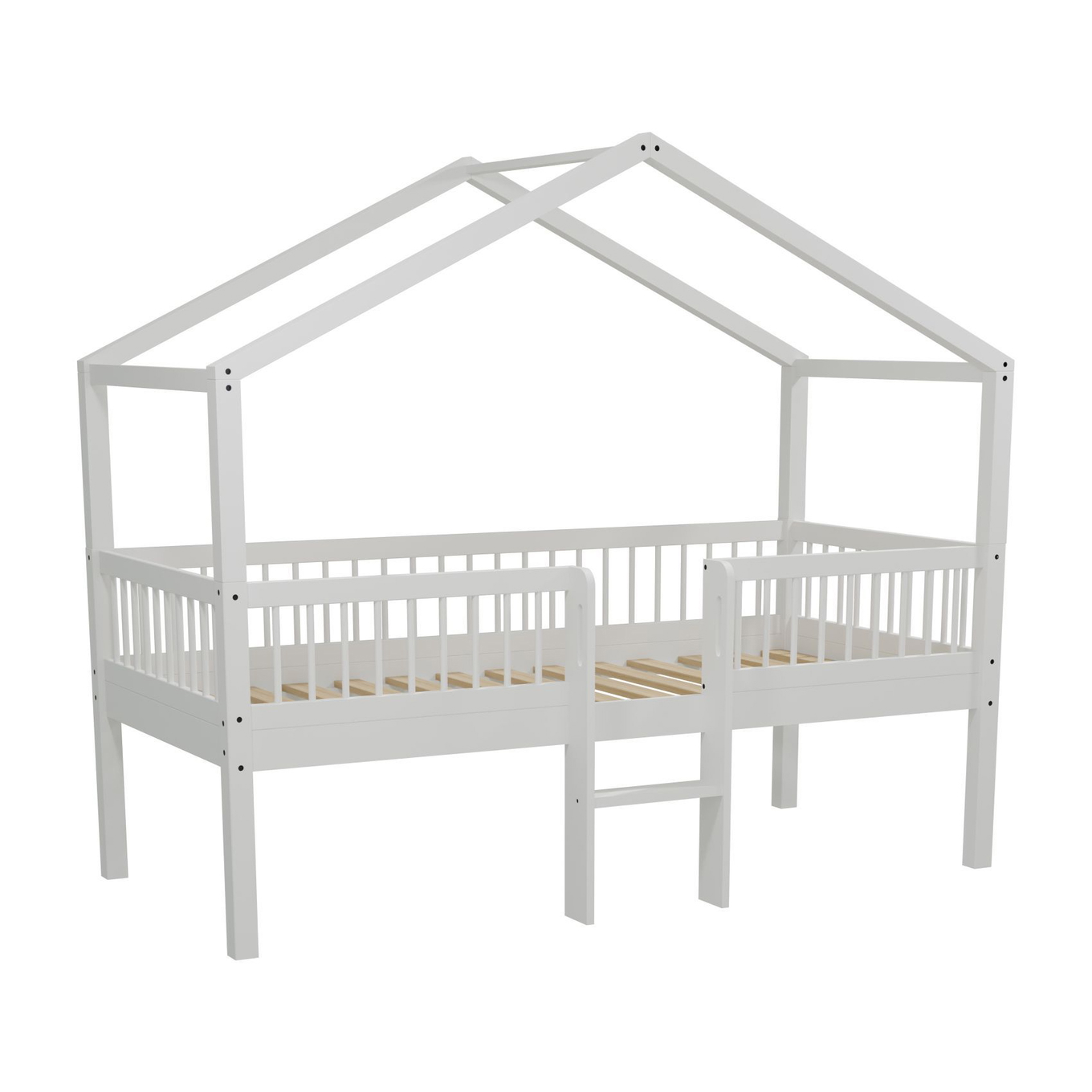 Hausbett Forrest mit Leiter Weiss