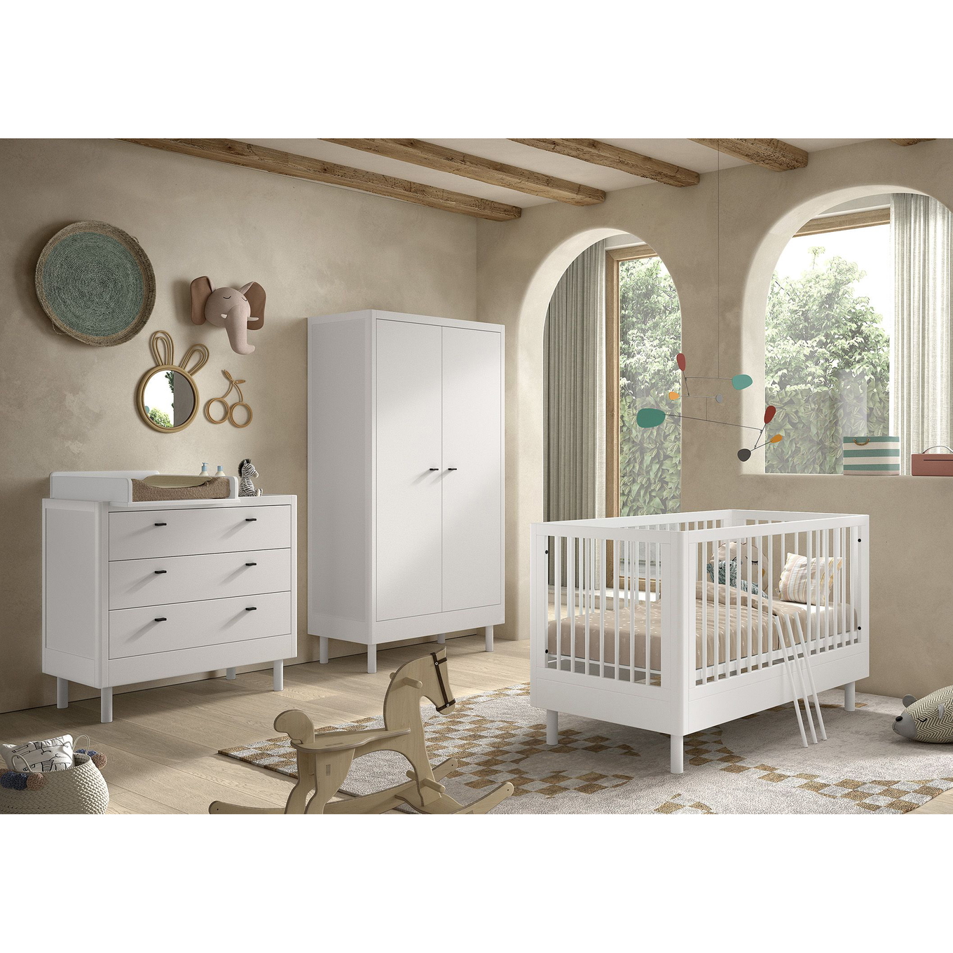 Babyzimmer Forrest Buche 4-teilig Set #2