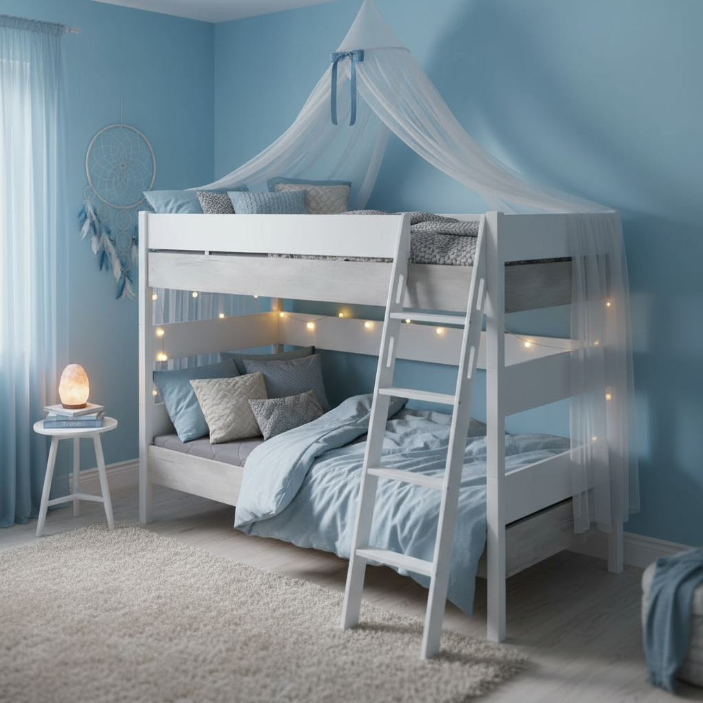 Etagenbett Kira Nautik mit Schrägleiter, 90 x 200 cm 5